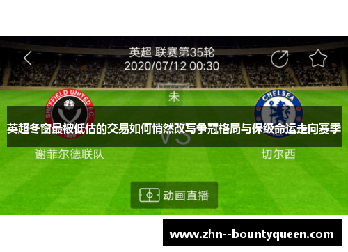 英超冬窗最被低估的交易如何悄然改写争冠格局与保级命运走向赛季 英超冬窗最被低估的交易如何悄然改写争冠格局与保级命运走向赛季